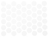 Samolepící krytky na šrouby - matně bílé 14 mm