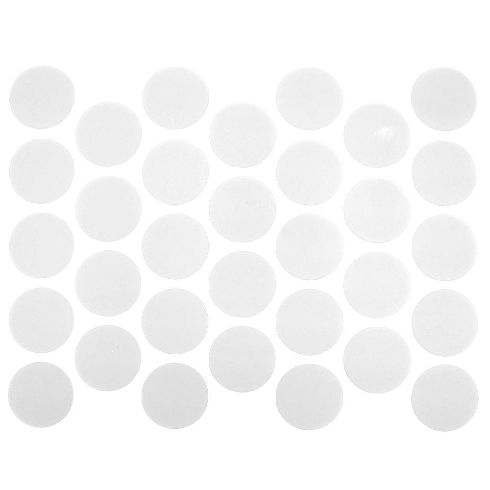 Samolepící krytky na šrouby - matně bílé 18 mm