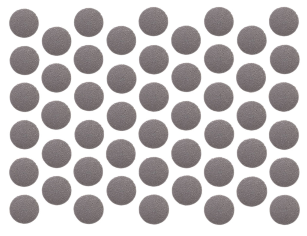 Samolepící krytky na šrouby - kovově šedé, 14 mm