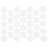 Samolepící krytky na šrouby - mléčně bílé, 18 mm