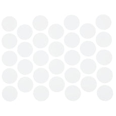 Samolepící krytky na šrouby - mléčně bílé, 18 mm