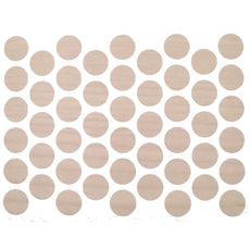 Samolepící krytky na šrouby - přírodní bříza 14mm