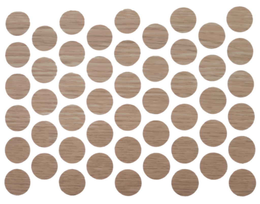 Samolepící krytky na šrouby - přírodní dub 14 mm