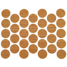 Samolepící krytky na šrouby - dubové 18 mm