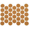 Samolepící krytky na šrouby - dubové 18 mm