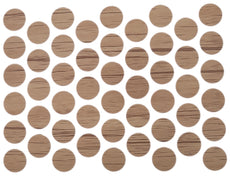 Samolepící krytky na šrouby - dub Nebraska 14 mm