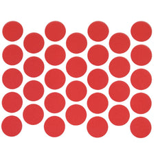 Samolepící krytky na šrouby - červené 18 mm