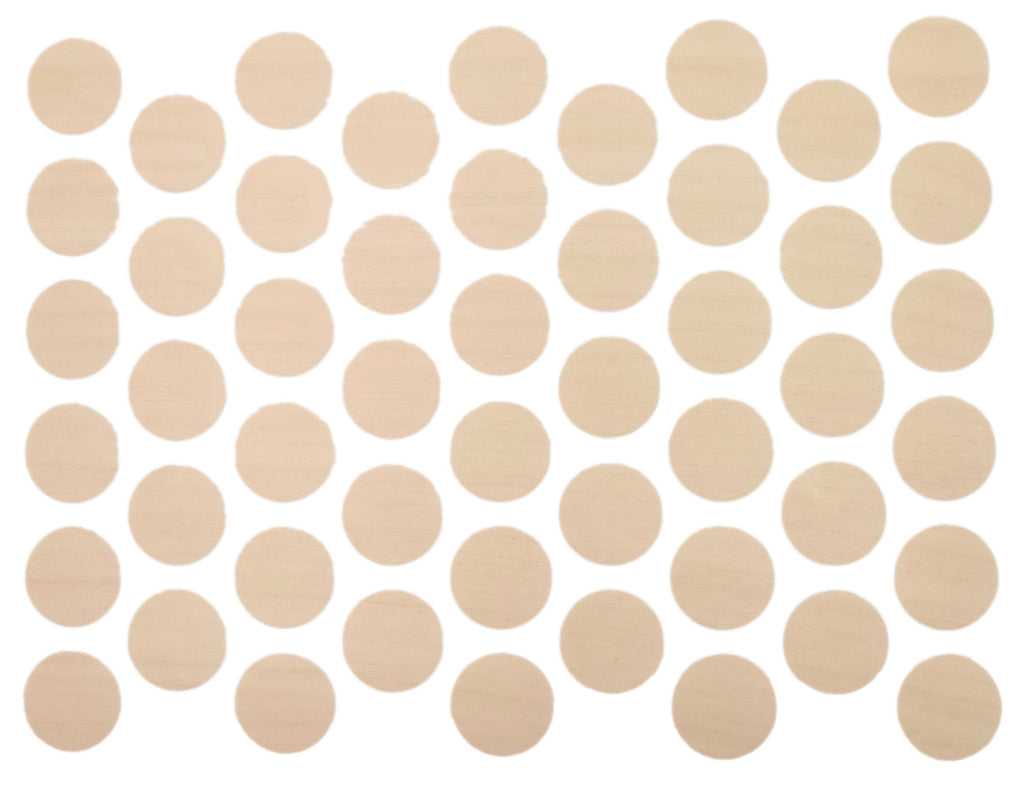 Samolepící krytky na šrouby - měkký javor 14 mm