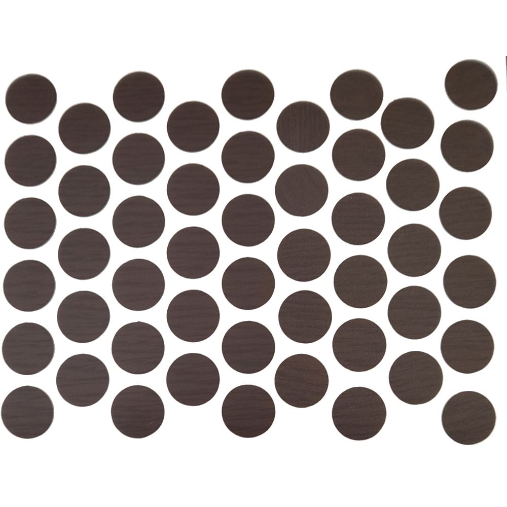 Samolepící krytky na šrouby - Venge 14mm