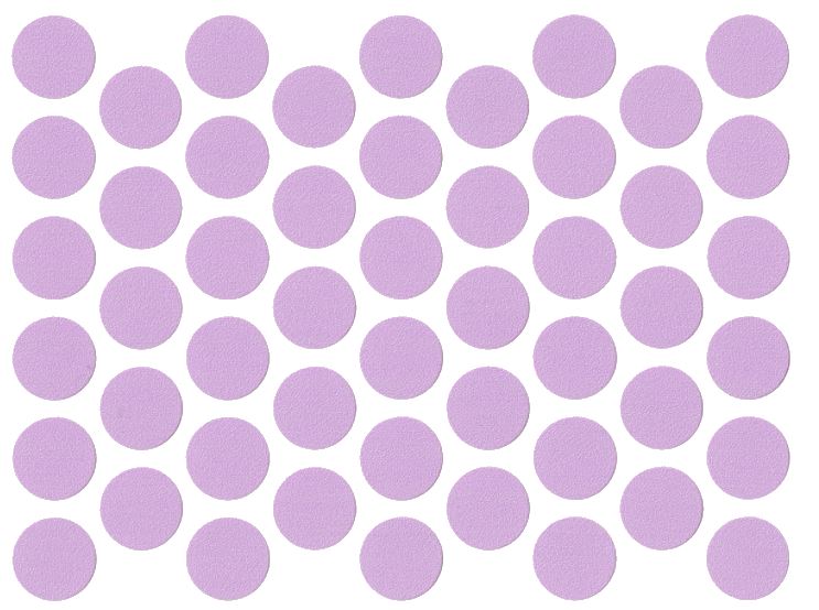 Samolepící krytky na šrouby - fialové 14mm