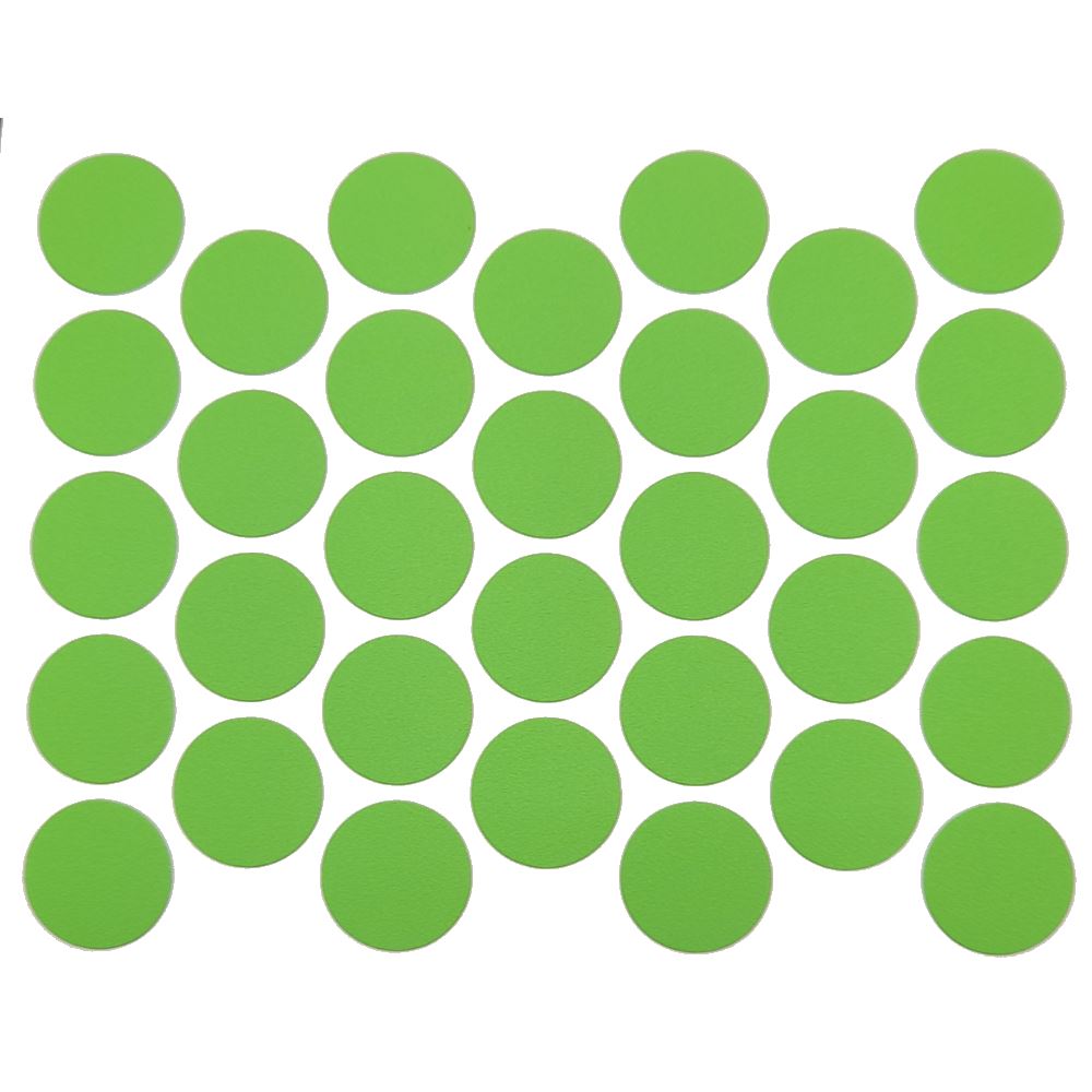 Samolepící krytky na šrouby - vodní zelená 18mm