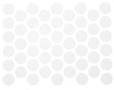 Samolepící krytky na šrouby - bílé, 14 mm