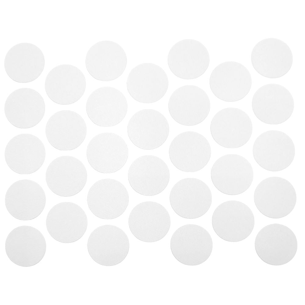 Screw cover caps Self-Adhesive - White 18mm Furnica