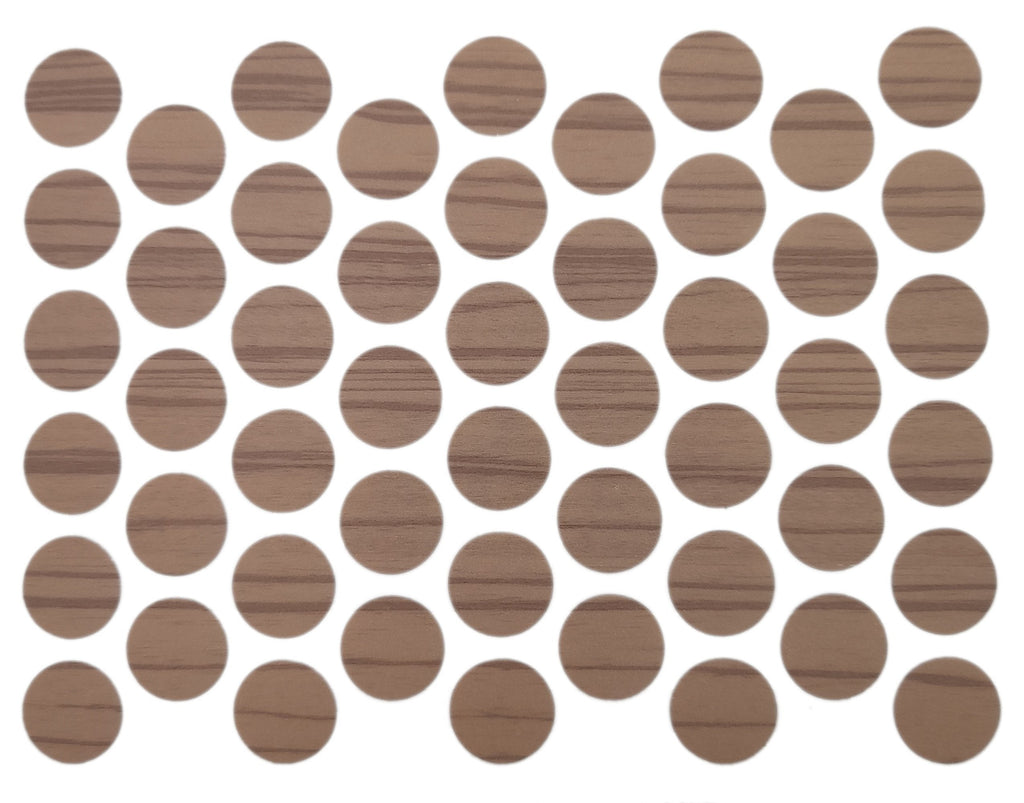 Samolepící krytky na šrouby - Zebrano 14mm