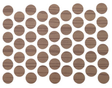 Samolepící krytky na šrouby - Zebrano 14mm