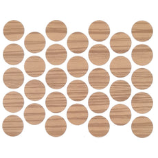 Samolepící krytky na šrouby - Zebrano 18mm