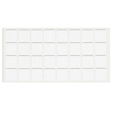 Samolepící filcová podložka 25x25mm - bílá