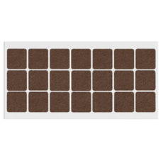 Samolepící filcová podložka 30x30mm hnědá