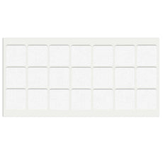 Samolepící filcová podložka 30x30mm bílá