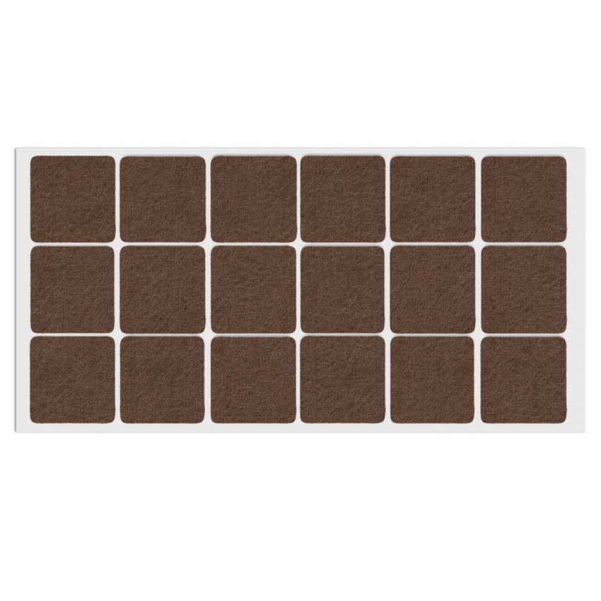 Samolepící filcová podložka 35x35mm hnědá – Furnica