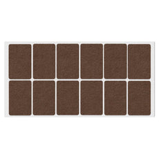Samolepící filcová podložka 35x55mm hnědá