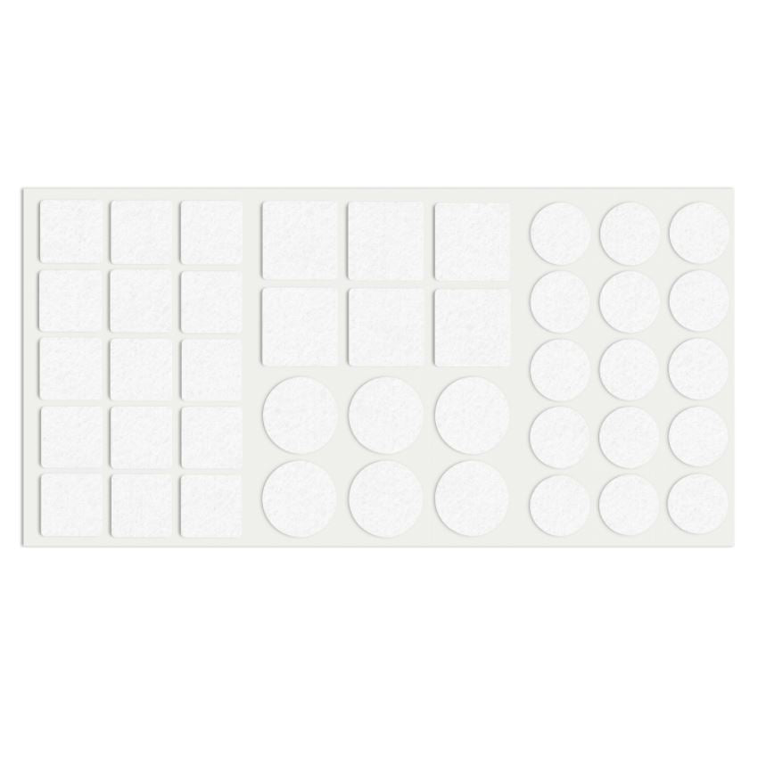 Samolepící podložka z filcu, smíšená bílá