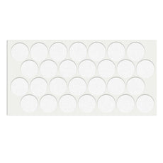 Samolepící podložka z filcu Ø28mm bílá