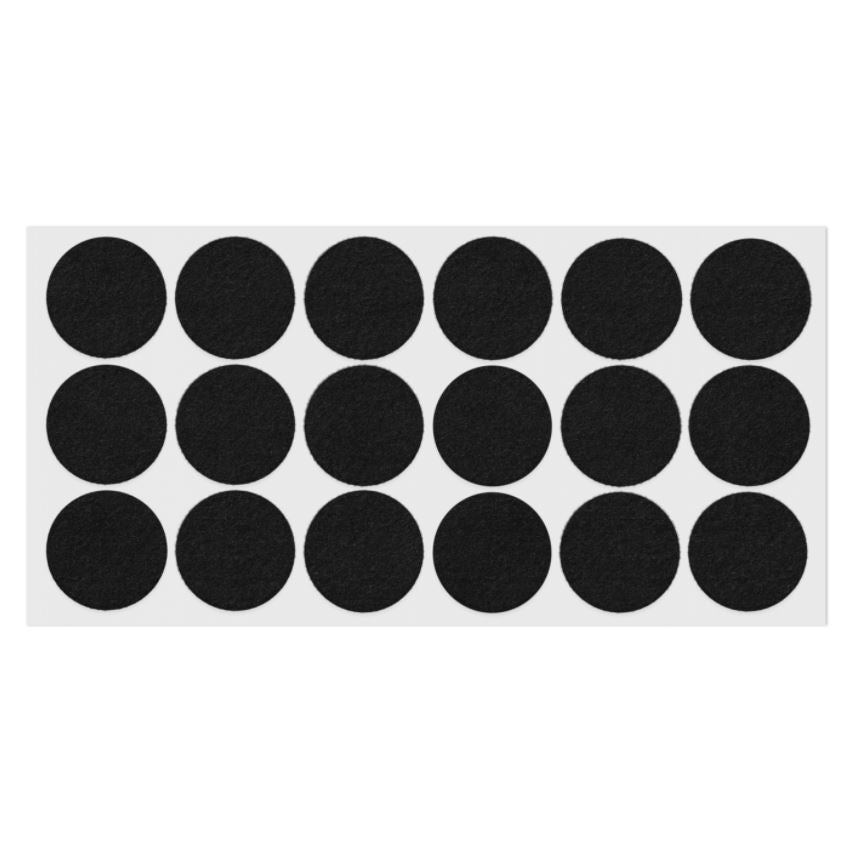 Samolepící filcová podložka Ø35mm černá