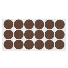 Samolepící filcová podložka Ø35mm hnědá
