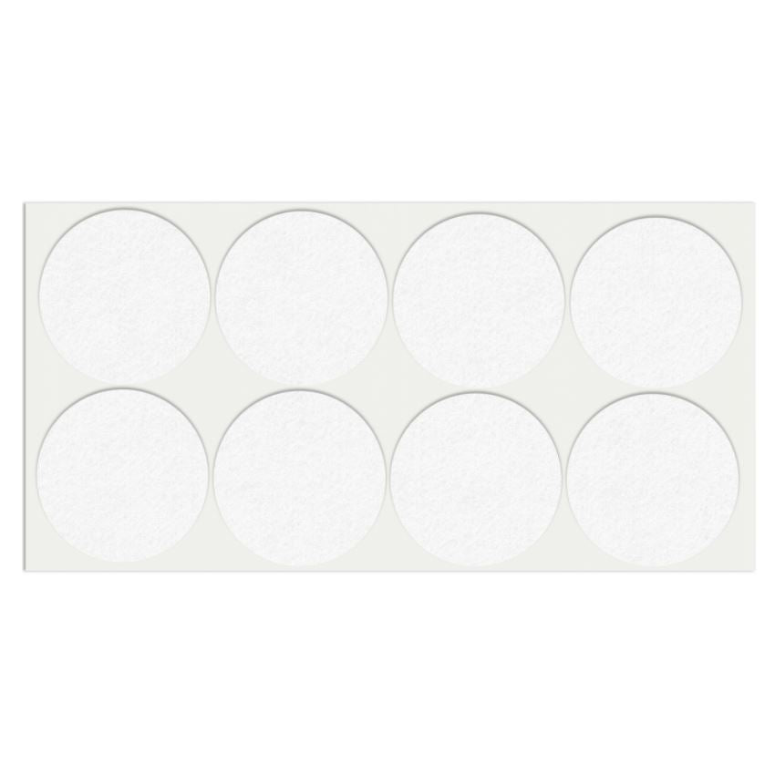 Samolepící podložka z filcu Ø55mm bílá