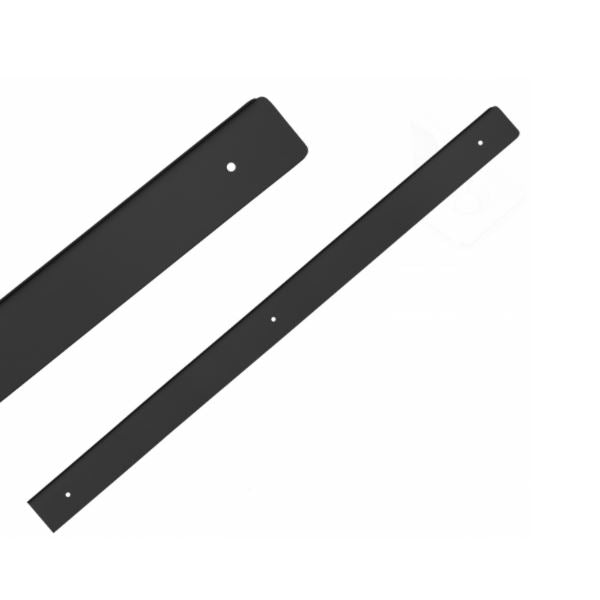 Boční lišta pro 38mm pracovní desku R-3, černě eloxovaná.