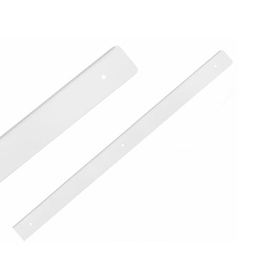 Boční lišta pro 38mm pracovní desku R-3, bílý práškově lakovaný hliník – Dobře – Furnica