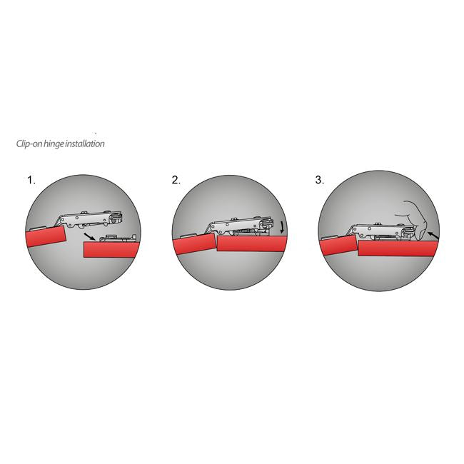 Soft-Close pantový zámek, montážní deska H0 s EURO šrouby, příčné dveře