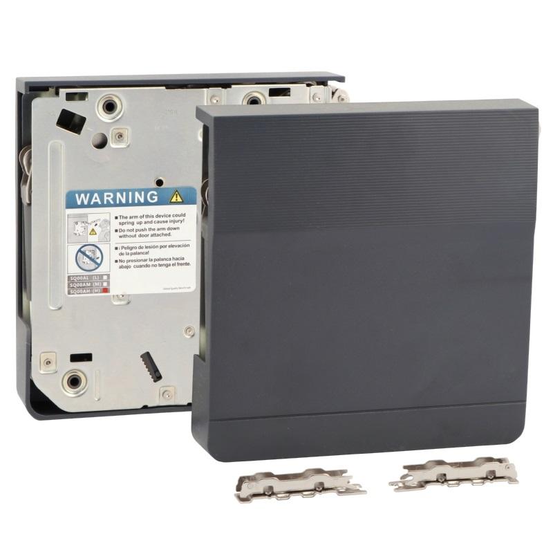 Systém zvedání horní skříňky s tlumeným zavíráním (L+R), bílý/nikl