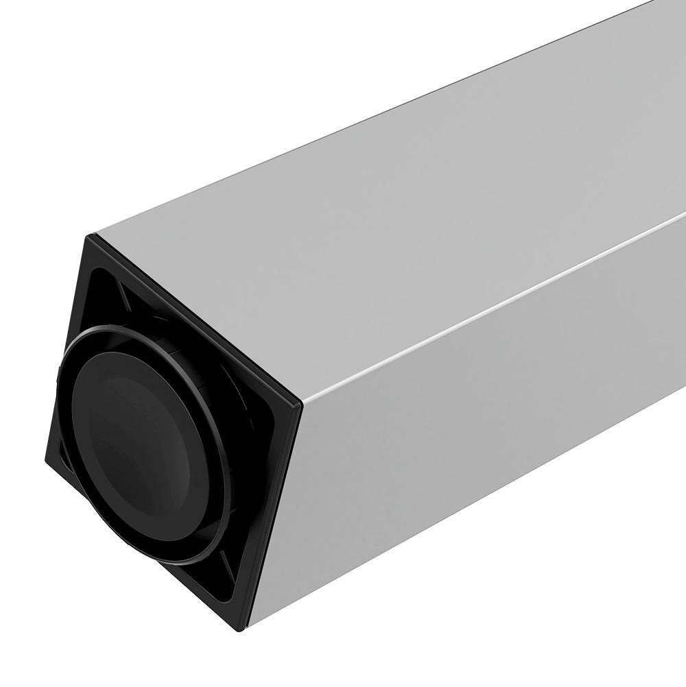 Čtvercová noha nábytku 710 mm, hliníková, montážní deska ZnAl