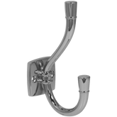 Dvojitý háček na klobouky a kabáty - 115 mm - chrom