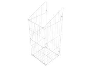 Skládací koš na prádlo 50 cm - bílý