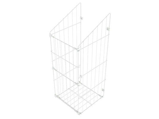 Skládací koš na prádlo 50 cm - bílý