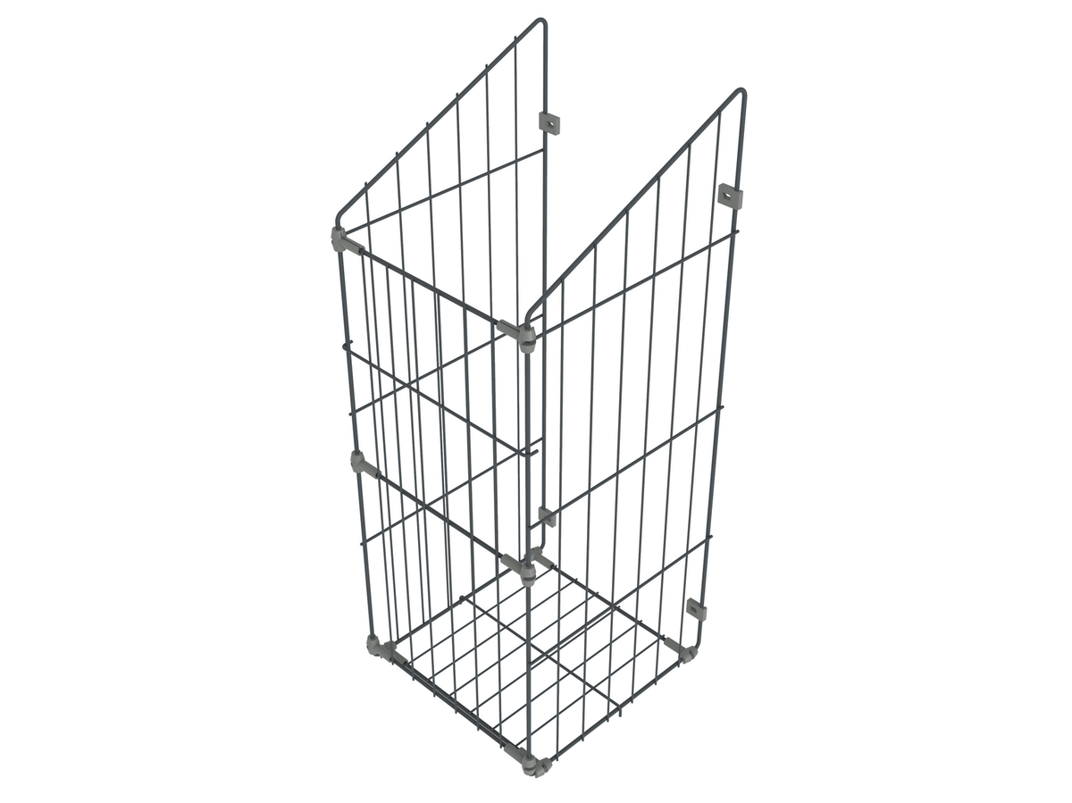 Skládací koš na prádlo 50 cm - antracitová