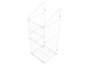 Skládací koš na prádlo 60 cm - bílý