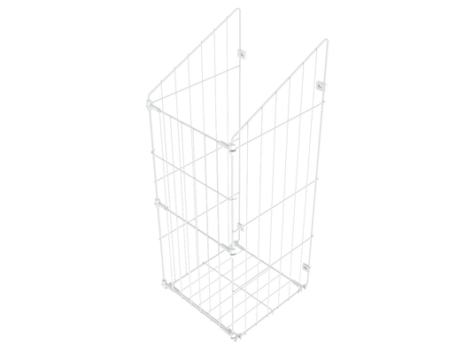Skládací koš na prádlo 60 cm - bílý