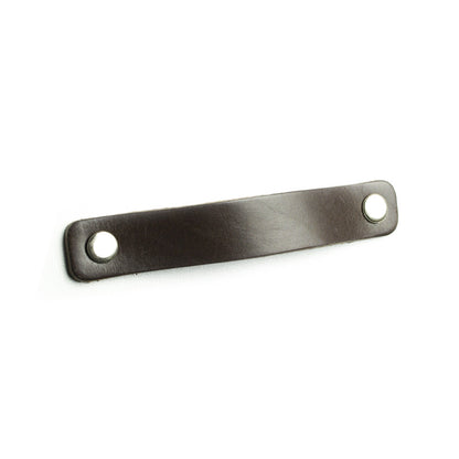 Kožená rukojeť obdélníková 96mm / 128mm / 160mm – Hnědá / Černá – Furnica