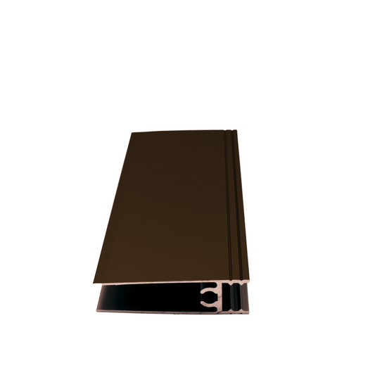 10mm dolní horizontální hliníkový profil 560cm - kognakově anodizovaný