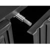 PYRAMIDA - Kredenční skříň s předními/dveřními panely z 3D frézovaného MDF - matně černá
