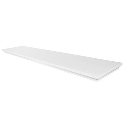 Klasická plovoucí police - balení po 3 - bílá - 80 cm