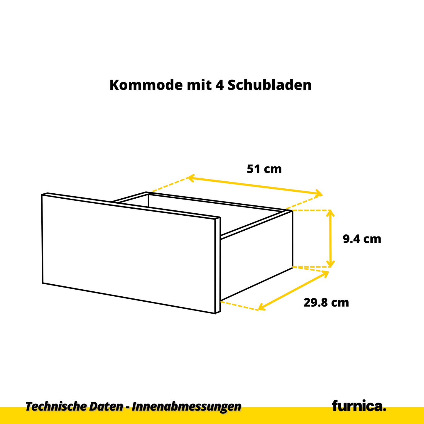 GABRIEL - Komoda se 10 šuplíky (6+4) - Skříň na oblečení do ložnice - Dub Wotan / Bílá matná - H92/70cm Š160cm D33cm (7)