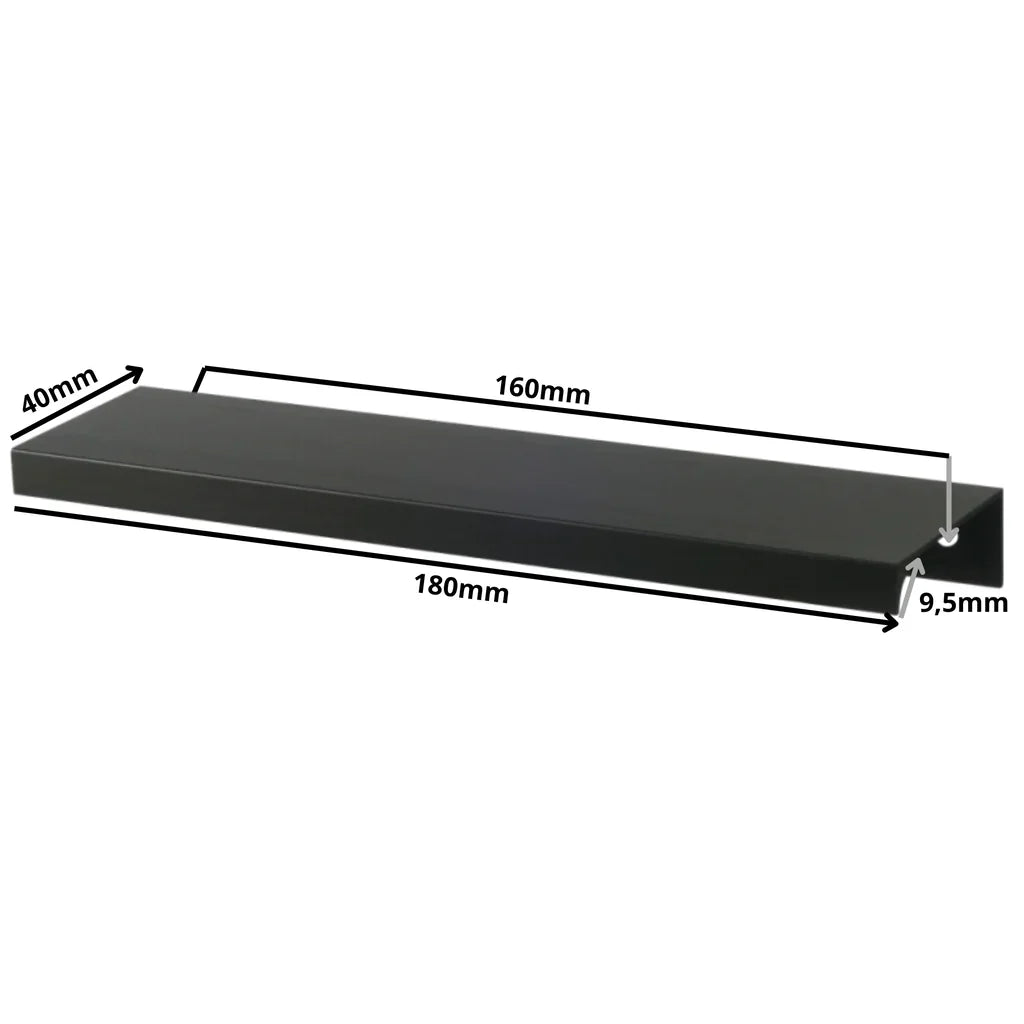 Profilová rukojeť Edge Grip FE06 160 mm (celková délka 180 mm) - matná černá