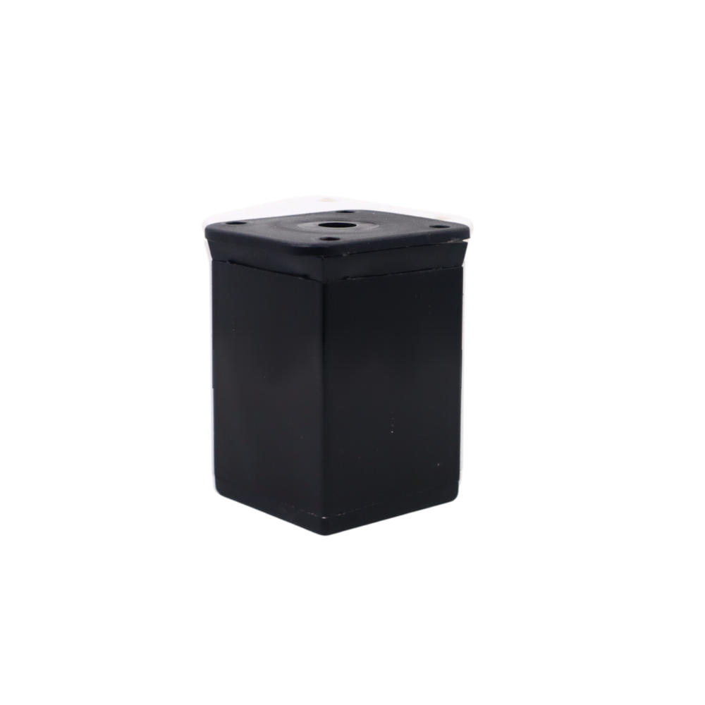Čtvercová noha nábytku 40x40mm - H60mm - černá – Furnica