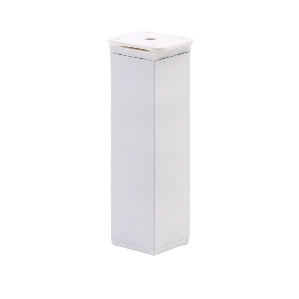 Čtvercová noha nábytku 40x40mm - H150mm - Bílá – Furnica