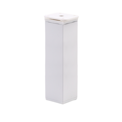 Čtvercová noha nábytku 40x40mm - H150mm - Bílá – Furnica
